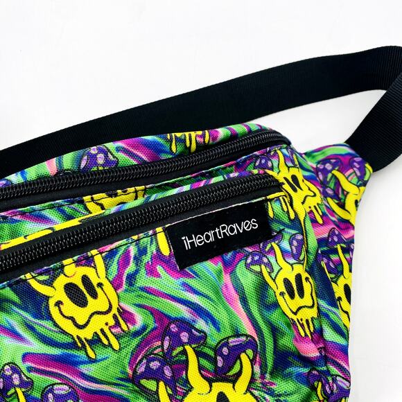 iheartraves Multicolored Smiley Face Fanny Pack - Picture 3 of 5